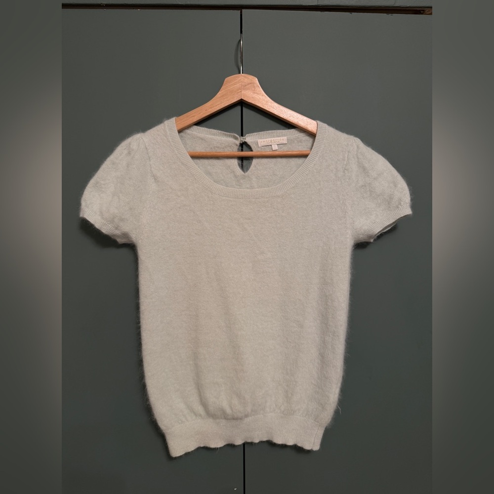Vintage Proportion Body Dressing Japanese brand mint angora sweater short sleeve